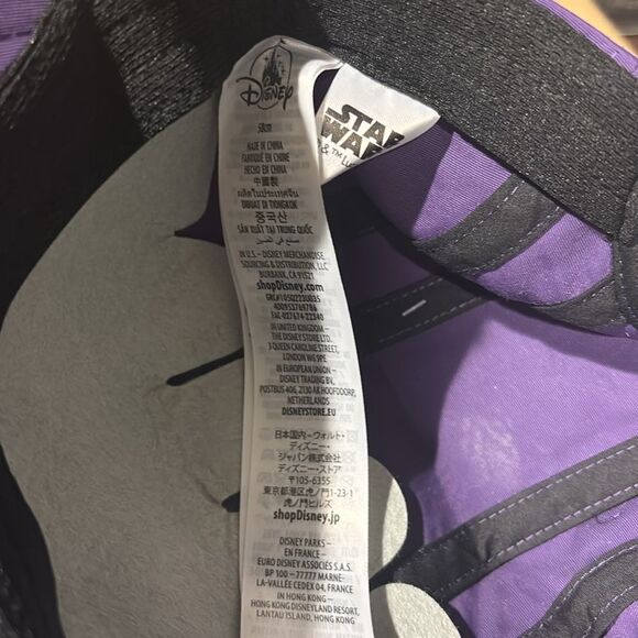 NWT New Disney Star Wars Purple Baseball Cap - Picture 7 of 8